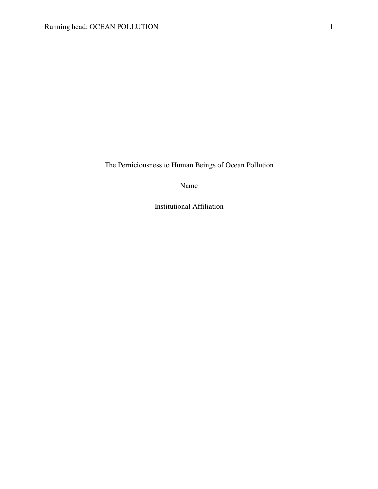 Preview image for The Perniciousness to Human Beings of Ocean Pollution